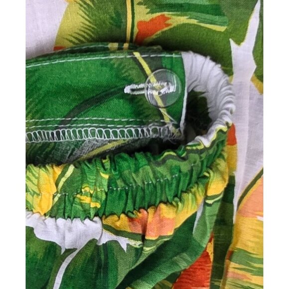 Women's - Cynthia Rowley Tropical Print Linen Blend Wrap Skirt, Size Small - Picture 6 of 8